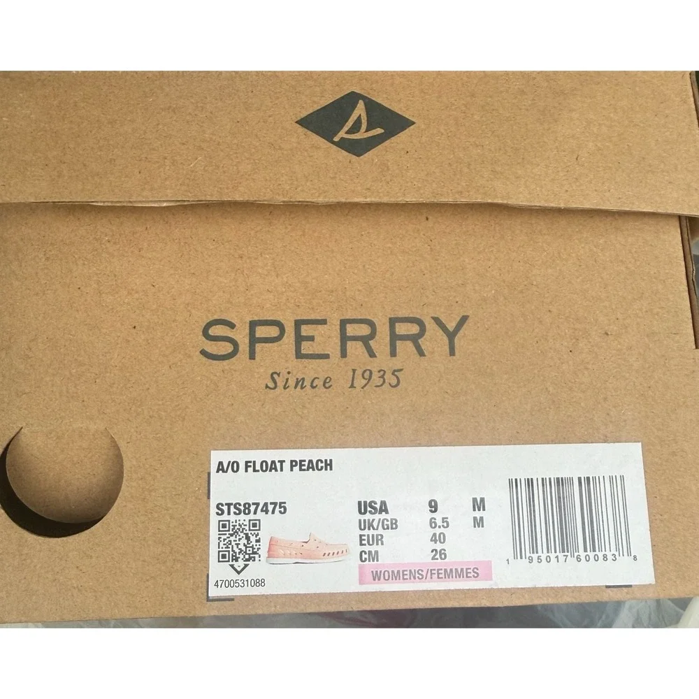 Sperry‎ Authentic Original Float Peach Boat Shoes Womens 9 STS87475 Slip On